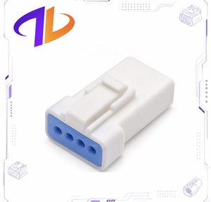 04R-JWPF-VSLE-S ขั้วต่อสายไฟรถยนต์แบบกันน้ำ IPX7 ทำจากทองแดง 4 ขา แบบตัวผู้/ตัวเมีย  พร้อมปลอกหุ้มสายไนลอน ขนาด 2.0 มม. ใช้ร่วมกันได้ - Product Image 2