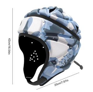 Protège-tête de boxe PROFIT SPORTS en PVC/cuir/mousse/PU, motif camouflage, visière réglable pour l'entraînement en toutes saisons - Product Image 2