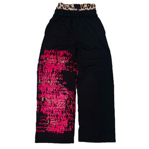 Pantalon de jogging ample et décontracté pour homme en polyester/coton, coupe large, double taille, écologique et respirant - Product Image 1