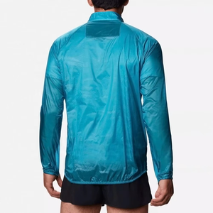 Chaqueta Cortavientos Impermeable con Capucha para Hombre, Color Sólido, Acolchado Grueso de Poliéster, Ropa Casual de Invierno para Exteriores, Corte Regular, Cierre de Cremallera - Product Image 2