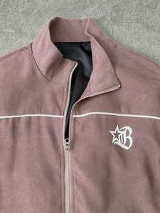 เสื้อแจ็คเก็ต Streetrush Unisex แบบซิป แต่งลายสไตล์สตรีทแวร์ น้ำหนักเบา ผลิตจากโพลีเอสเตอร์/ไนลอน พร้อมกางเกงเอวยางยืดแบบมีเชือกผูก ชุดลำลอง รุ่น 2026 - Product Image 4