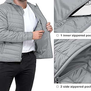 Doudoune légère et confortable, manteau matelassé durable, veste coupe-vent d'hiver pour hommes et femmes - Product Image 3