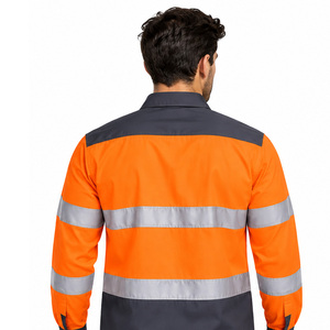 Camisetas de alta visibilidad EAZWEARS para hombres, para obras, fábricas, seguridad industrial, fabricante ODM de marca privada, visibilidad OEM - Product Image 4