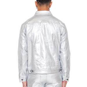 Veste à capuche en laine cirée pour homme, imperméable, respirante, vêtements de travail d'extérieur, coupe-vent, veste utilitaire, logo personnalisé, doublure en polaire décontractée - Product Image 5