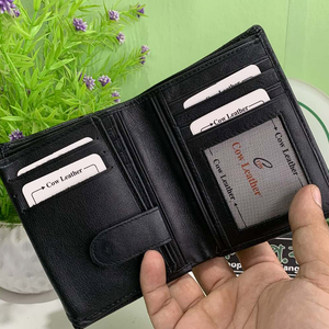 Cartera de hombre de alta calidad, de lujo, de cuero genuino de vaca, de primera calidad, mayorista de carteras. - Product Image 6