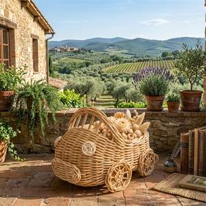 Cesta de Mimbre para Coche Hecha a Mano - Product Image 4