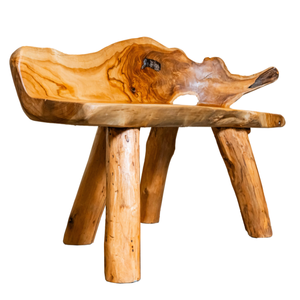 Rustic Natural Teak Root Rectangular <b>Bench</b> Handcrafted Artisan Modern Outdoor Patio Furniture for Home Villa Resort ARTERRA - Product Image 2