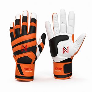 Youth Adult Professional Premium Leather <b>Baseball</b> Batting <b>Gloves</b> Anti-Slip Palm Lightweight Design <b>Baseball</b>/Softball - Product Image 4