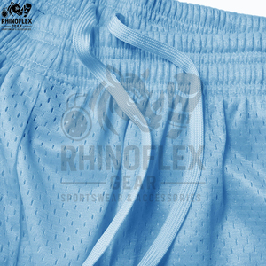 Nouveaux shorts décontractés pour hommes en maille, coupe ajustée, respirants, séchage rapide, légers, taille élastique, haute qualité, pour la gym, le sport et la course à pied - Product Image 6