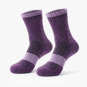 Calcetines de lana merino de larga duración con tejido de rizo acolchado para máxima calidez - Product Image 1