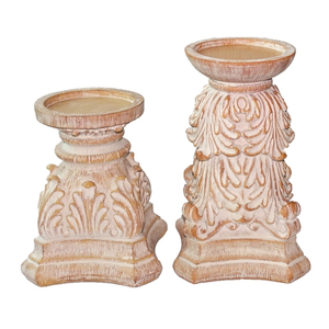 เชิงเทียนไม้ตกแต่งบ้าน ดีไซน์คลาสสิก ขัดเงา เป็นมิตรกับสิ่งแวดล้อม  ตกแต่งโต๊ะอาหาร งานฝีมือหลากหลาย - Product Image 5