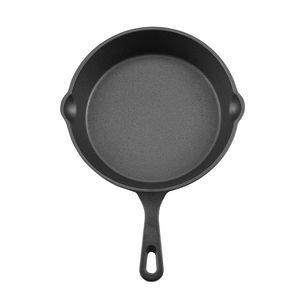 Ensemble de poêles en fonte robustes 3 pièces pré-culottées pour chef avec poignée résistante à la chaleur, poêles à frire de 6, 8 et 10 pouces - Product Image 6
