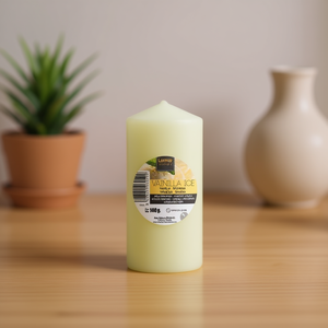VELA VAINILLA ICE, Vela Aromática Minimalista con Aroma a Vainilla, Cera de Parafina Blanca Lechosa para Decoración del Hogar - Product Image 3
