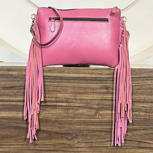 Nouveau Sac à Bandoulière en Cuir Rose Gravé 2026 avec Franges, Motif Floral Aigle Western, Grande Capacité, Sac de Soirée - Product Image 6