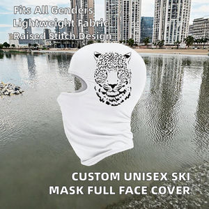 Pasamontañas de poliéster 100% personalizado al por mayor, diseño de una abertura, para deportes al aire libre, cubre todo el rostro, modelo 2026, con imagen impresa. - Product Image 2