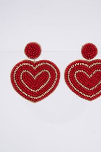 Boucles d'oreilles uniques faites à la main avec des perles brodées, bijoux de créateur haut de gamme, accessoires pour femmes et filles - Product Image 2
