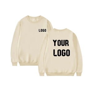 Drop Shoulder Oversized Casual Men's Pullover Sweater Sweatshirts Sustainable Organic Cotton Boxy Sweatshirt Private <b>Label</b> - Product Image 4