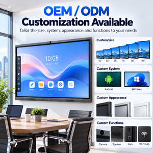 Tableau interactif intelligent 4K de 65 pouces, Android 14, écran tactile 40 points, affichage numérique OEM ODM, affichage de menu commercial - Product Image 4