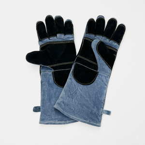 Gants de soudage VECTOR épaissis à coupe courte, en cuir de vachette craquelé, pour soudeurs, adaptés au soudage MIG, TIG et à l'argon - Product Image 2