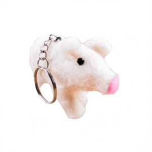 Pig Design Felt Plush Key <b>Ring</b> Unique and Stylish Key Chain - Product Image 2