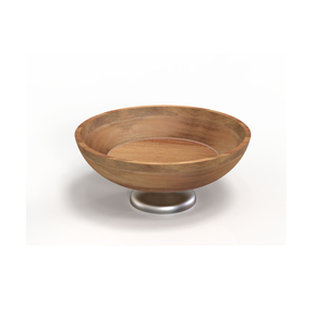 Bol de service décoratif en bois exclusif pour les espaces de restauration haut de gamme et les rassemblements élégants - Product Image 5