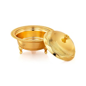 Premium Metal Dates Bowl Durable Decorative Dish for Hospitality Setup Anniversary Function - Product Image 3