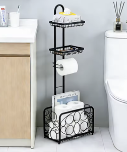 Soporte de metal para papel higiénico con estante para teléfono, revistero y almacenamiento de rollos adicionales, fabricado en Vietnam (OEM/ODM) - Product Image 2