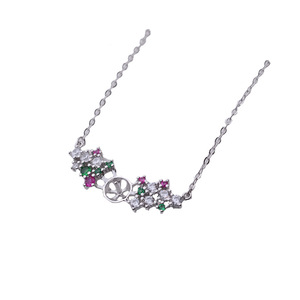 Collar con Colgante de Plata S925 para Mujer con Cadena de Perlas de 8-9 mm y Soporte Vacío para Accesorios DIY 274 - Product Image 3