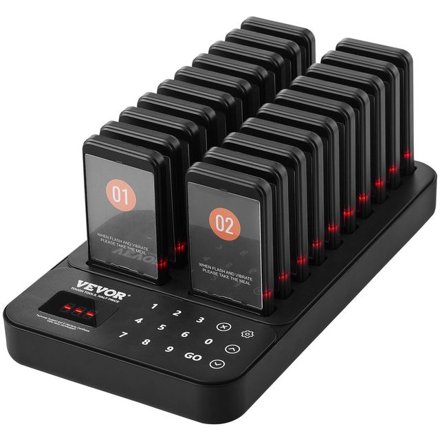 Restaurant Pager System 20 Beepers Wireless Guest Calling Queue Signal Service