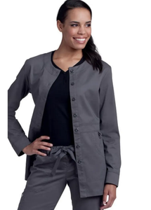 Chaqueta de forro polar atlético con cremallera, ajustada y cálida, para enfermeras y personal médico femenino, personalizable bajo demanda. - Product Image 5