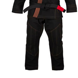 Kimono de BJJ Negro para Hombre, Corte Regular, Uniforme de Artes Marciales de Algodón, Teñido Liso, Talla Adulto - Product Image 5