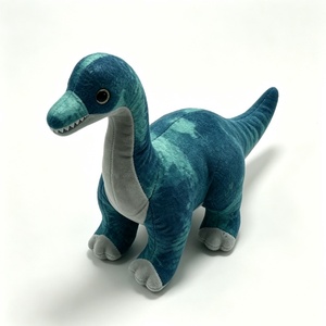 Peluche de dinosaurio de cuello largo personalizado, juguete de dinosaurio suave para niños y niñas, peluche de dinosaurio realista, par de peluches de dinosaurio verde y azul - Product Image 4
