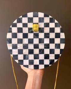 กระเป๋าคลัทช์สีรุ้งประดับมุกงานแฮนด์เมดกระเป๋าถือแฟชั่นหรูหราสำหรับงานแต่งงานงานปาร์ตี้แบบพกพา - Product Image 4