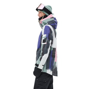 Veste de ski d'hiver pour femmes, imperméable, coupe-vent, thermique, rembourrée, respirante, pour le snowboard, les sports de montagne en plein air - Product Image 4