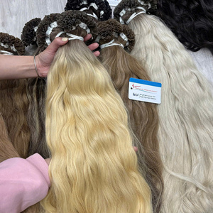 Extensions de cheveux à kératine U-Tip de qualité salon, double épaisseur, cuticules alignées, cheveux humains Remy vietnamiens - Product Image 1