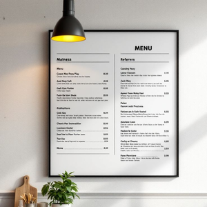 Impression de menus personnalisés en couleur sur film rétroéclairé, PP et autocollants pour restaurants, cafés et bars, directement de l'usine - Product Image 3