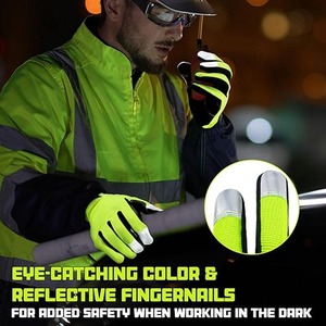 Guantes de Seguridad de Cuero Vacuno de Primera Calidad, Impermeables, con Protección UV, Unisex, para Uso en Exteriores, Alta Calidad, Bajo Precio - Product Image 4