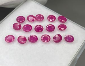พลอยทับทิมสีชมพูธรรมชาติทรงรีสำหรับทำเครื่องประดับ ขนาด 3.50x4.50 มม. - Product Image 2