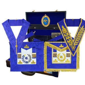 Tissu brodé élégant avec ceinture décorative et finition raffinée pour les cérémonies spéciales, régalia maçonnique - Product Image 3
