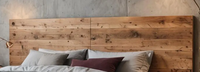 Lit à sommier en bois minimaliste nordique - Cadre en bois massif, hauteur réglable, écologique, durable, gain de place pour la chambre
