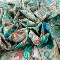 Tissu imprimé de qualité supérieure en viscose crêpe à motifs floraux pour robes, Kurtis et costumes – Fabricant indien de vêtements de mode pour l'exportation