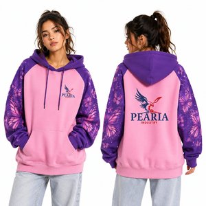 Custom Digital Print Front Men's Pullover Hoodie <b>Raglan</b> Sleeve Hooded Sweatshirt Loose Fit Winter Streetwear - Product Image 3