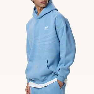 เสื้อฮู้ดดี้โอเวอร์ไซส์สไตล์ล่าสุด MOQ ต่ำ ผ้าฟลีซคอตตอน 100% ระบายอากาศได้ดี บุซับใน ใส่สบายสำหรับฤดูหนาว - Product Image 3