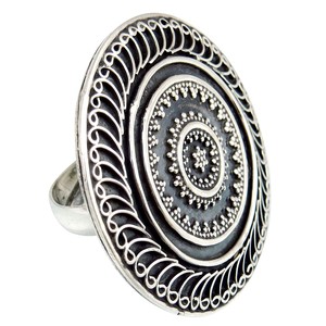 Impresionantes Anillos de Plata de Ley con Gema en Forma de Amantes, Joyería Fina de Plata, Estilo Bohemio de Moda, Engaste de Bisel Cristiano para - Product Image 1