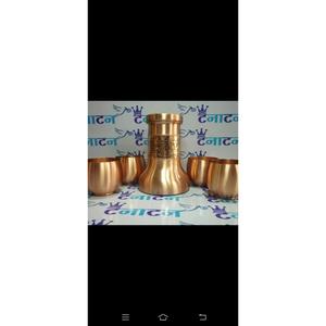 Polish Real Copper Pot With Moscow Mule Mugs Gift Sets Customizable BPA Free 100% Copper Pot For Drinking Made In India - Product Image 1