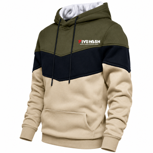Sweat à capuche pour homme avec poche kangourou, cordon de serrage, polyester/coton, séchage rapide, respirant, pull en molleton, décontracté, hiver - Product Image 3