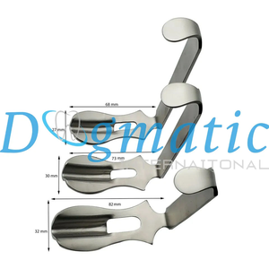 Dingman Cleft <b>Palate</b> Repair Mouth Gag Set of 3 Tongue Blades Stainless Steel Manual Reusable Dental Surgical Instruments - Product Image 3