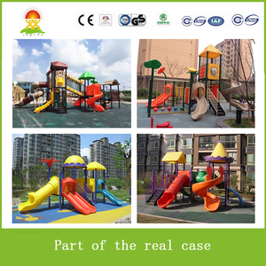 Bộ Cầu Trượt Và Xích Đu Nhựa Thương Mại Ngoài Trời Cho Trẻ Em Bán - Product Image 6