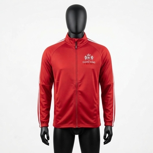 High Quality Winter Sporty Full Zip Stand Collar Front Logo Training Sports <b>Jacket</b> Long Sleeve <b>Workout</b> Lightweight Activewear - Product Image 5