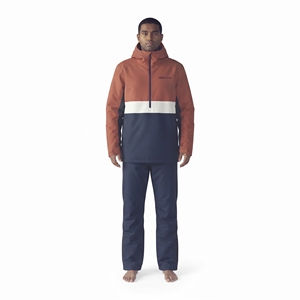 Chaqueta de Esquí para Hombre Hawk Eye con Bloques de Color, Capucha, Impermeable, Gore-Tex, Aislamiento Sintético, Ropa de Invierno para Exteriores - Product Image 1